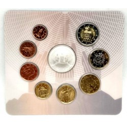 San Marino. 2015. Cartera Oficial (SC) Incluye 5 Euro en Plata