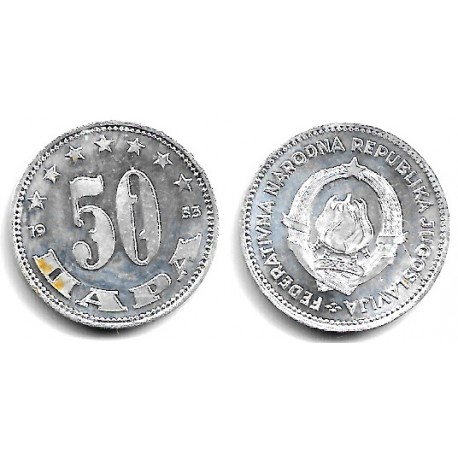 (29) Yugoslavia. 1953. 50 Para (EBC)