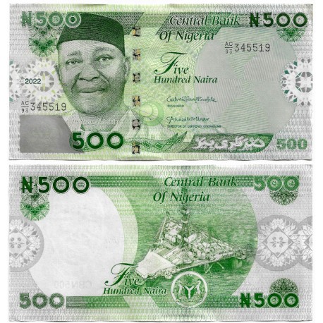(W48) Nigeria. 2022. 500 Naira (SC)