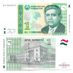 (14) Tayikistán. 1999. 1 Somoni (SC)
