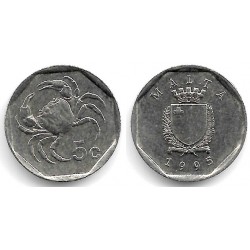 (95) Malta. 1995. 5 Cents (MBC)
