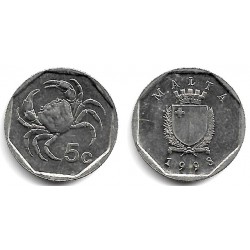 (95) Malta. 1998. 5 Cents (MBC+)