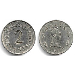 (9) Malta. 1977. 2 Cents (MBC)
