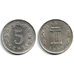 (10) Malta. 1977. 5 Cents (MBC)