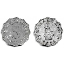 (7) Malta. 1972. 5 Mils (MBC-)