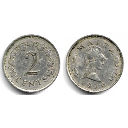 (9) Malta. 1976. 2 Cents (MBC)