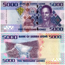 (32c) Sierra Leona. 2015. 5000 Leones (SC)