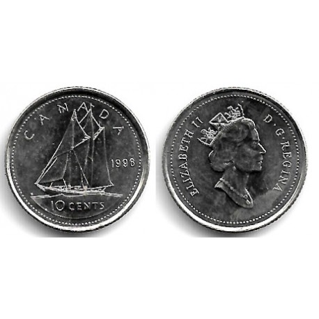 (183) Canadá. 1996. 10 Cents (SC)