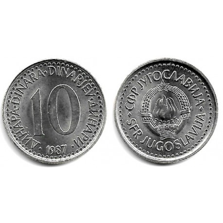 (89) Yugoslavia. 1987. 10 Dinara (SC)