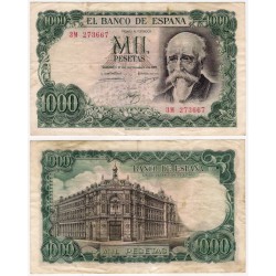 Estado Español. 1971. 1000 Pesetas (MBC-) Serie 3M. Manchas Leves