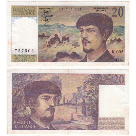 (151a) Francia. 1980. 20 Francs (EBC)