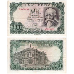 Estado Español. 1971. 1000 Pesetas (MBC/MBC-) Serie N