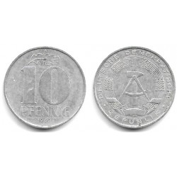(10) Alemania Democrática. 1968(A). 10 Pfennig (MBC)