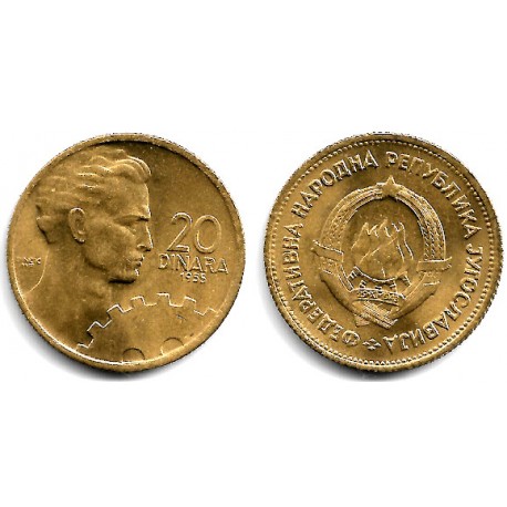 (34) Yugoslavia. 1955. 20 Dinara (SC)
