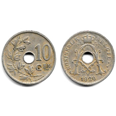 (86) Bélgica. 1920. 10 Centimes (MBC)