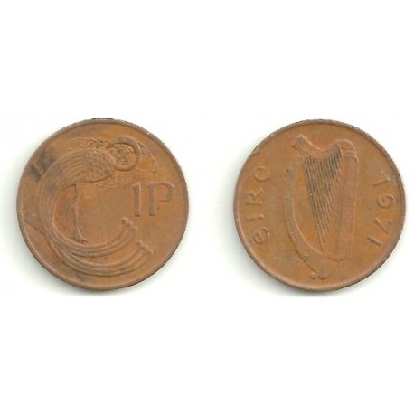 (20) Irlanda. 1971. 1 Penny (BC)