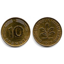 (108) Alemania. 1977(F). 10 Pfennig (MBC)