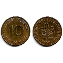 (108) Alemania. 1996(D). 10 Pfennig (MBC+)