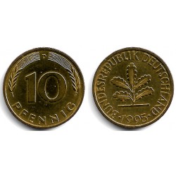 (108) Alemania. 1995(D). 10 Pfennig (EBC)