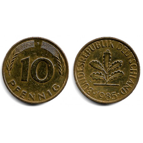 (108) Alemania. 1985(F). 10 Pfennig (MBC)