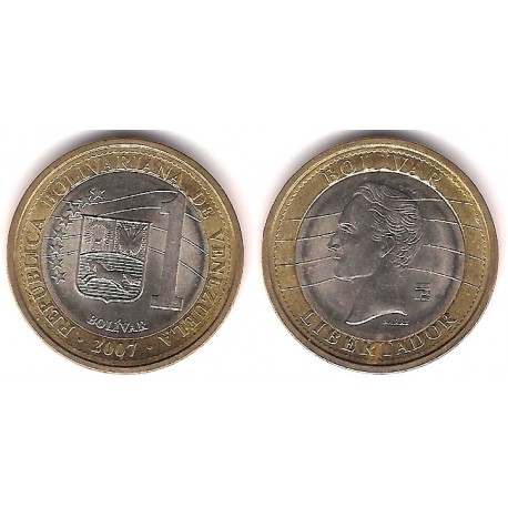 (Y93) Venezuela. 2007. 1 Bolivar (MBC+/EBC-)