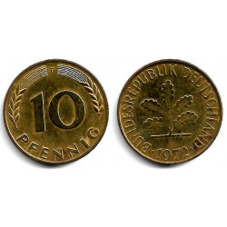 (108) Alemania. 1972(F). 10 Pfennig (MBC)