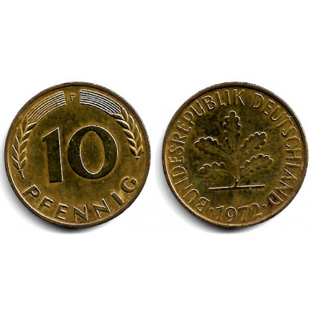 (108) Alemania. 1972(F). 10 Pfennig (MBC)