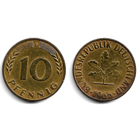 (108) Alemania. 1966(F). 10 Pfennig (MBC)