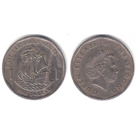 (39) Estados Orientales Caribeños. 2002. 1 Dollar (MBC)