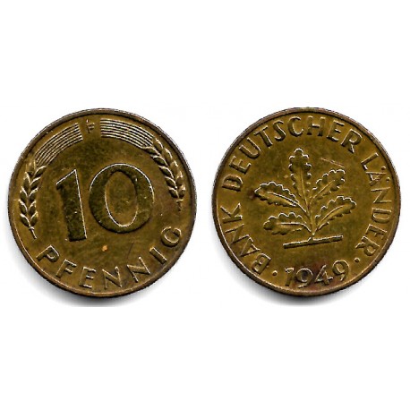 (103) Alemania. 1949(F). 10 Pfennig (MBC)