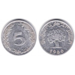 (281) República Tunecina. 1960. 2 Millim (BC)