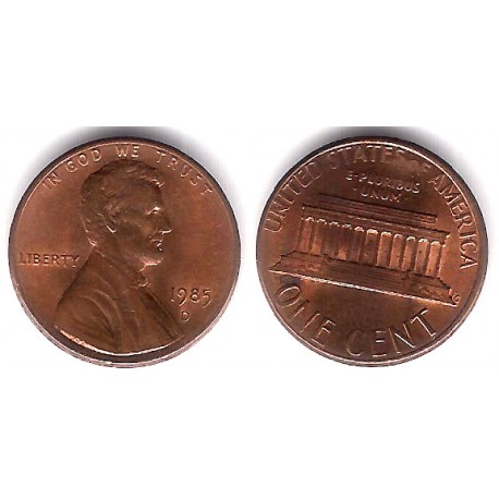 (201b) Estados Unidos de América. 1985(D). 1 Cent (EBC)