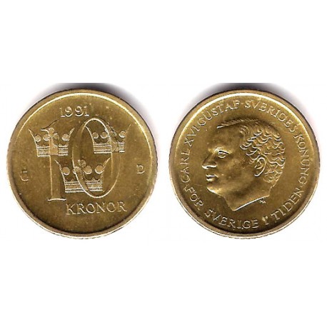 (877) Suecia. 1991. 10 Kronor (SC)