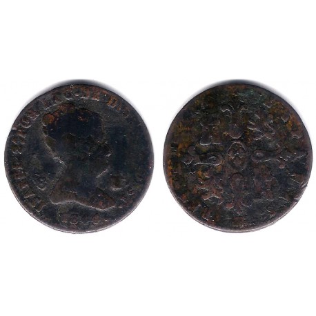 Isabel II. 1844. 8 Maravedi (BC) Ceca de Segovia
