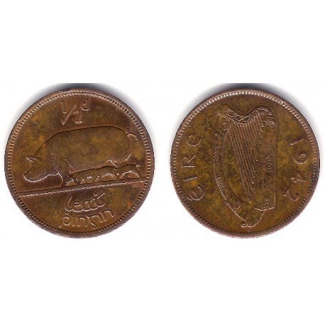 (10) Irlanda. 1942. ½ Penny (MBC-)