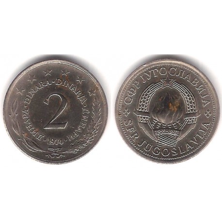 (57) Yugoslavia. 1974. 2 Dinara (EBC)