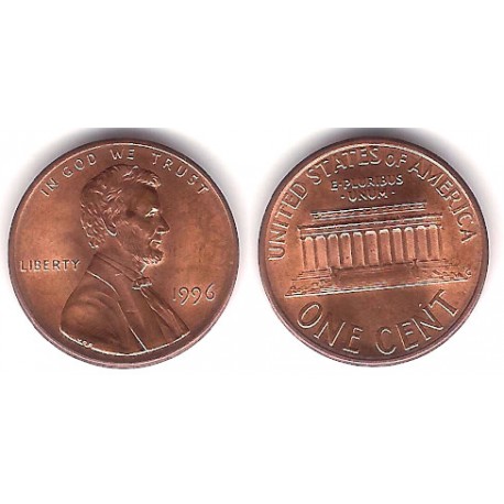 (201b) Estados Unidos de América. 1996. 1 Cent (EBC+)