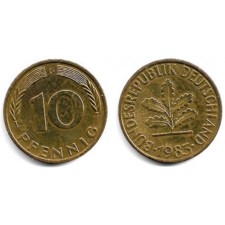 (108) Alemania. 1983(G). 10 Pfennig (MBC)