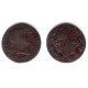 Fernando VII. 1833. 2 Maravedi (BC/BC-) Ceca de Segovia