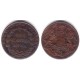 (446.2) India Británica. 1835. Quarter Anna (MBC) Bombay 25,2mm