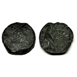 Antiochia (Antiocho VIII, Imperio Seleúcida). s. II-I a.C. Bronce 19mm (MBC-/BC+)