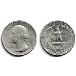 (A164a) Estados Unidos de América. 1977(D). Quarter Dollar (MBC)