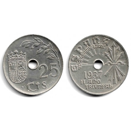 Estado Español. 1937. 25 Céntimos (MBC)