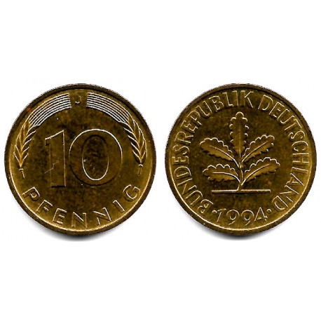 (108) Alemania. 1994(J). 10 Pfennig (MBC)