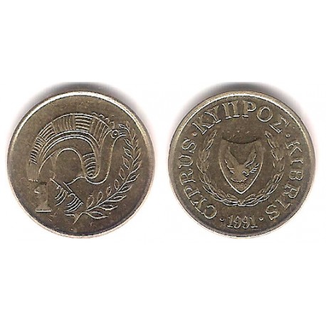 (53.3) Chipre. 1991. 1 Cent (EBC)