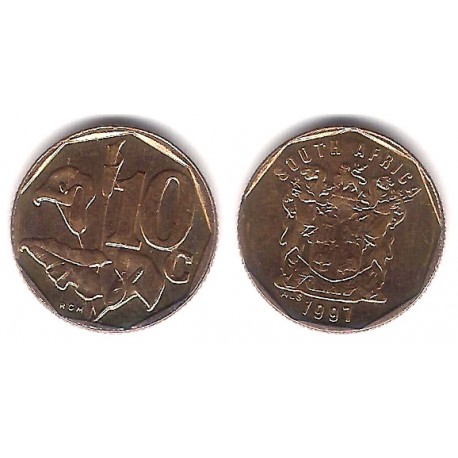 (161) Sudáfrica. 1997. 10 Cents (EBC+)