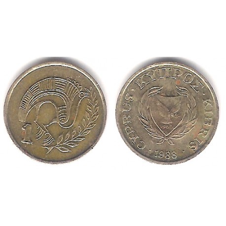 (53.2) Chipre. 1988. 1 Cent (MBC)