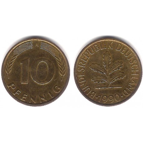 (108) Alemania. 1990(A). 10 Pfennig (MBC)