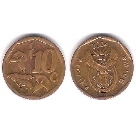 (326) Sudáfrica. 2004. 10 Cents (EBC)