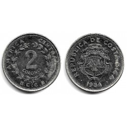 (211.2) Costa Rica. 1984. 2 Colones (MBC)